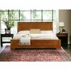 Homeroots 35.4 x 63 x 82.3 in. Oak Wood Queen Size Platform Bed 397101